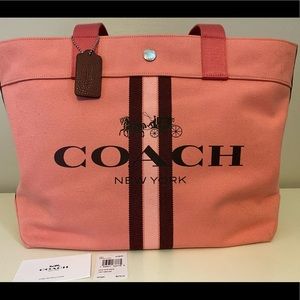 Coach Tote with Stripe
